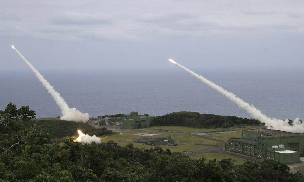 Taiwan holds first live-fire of U.S. high-tech rocket systems
