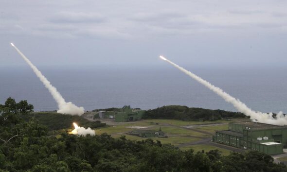 Taiwan holds first live-fire of U.S. high-tech rocket systems