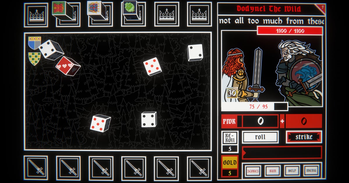 The medieval dice game you play in Kingdom Come: Deliverance is now a retro Arthurian roguelite