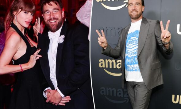 Travis Kelce's wedding cake T-shirt sparks Taylor Swift engagement speculation