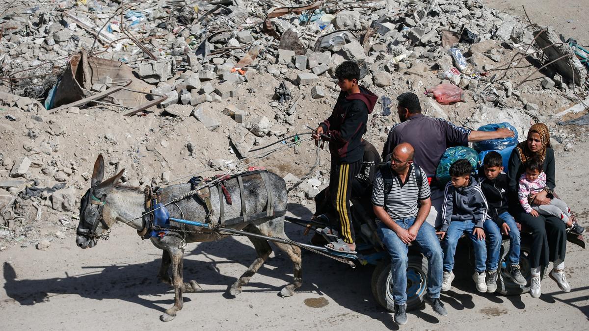 ‘We’re looking at Gaza. A lot of people are starving,’ says Trump